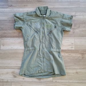 Altered Coveralls Flyers cwu-27/p Type 1 Short Sleeve Tapered Shirt Aramid 40L